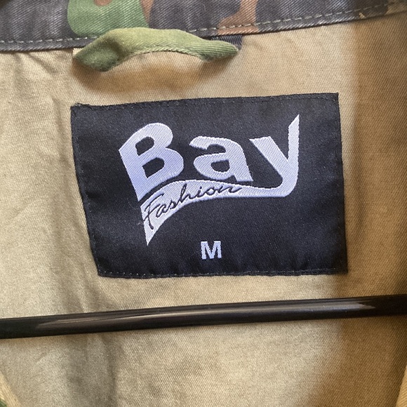 Men’s Bay Fashion army print jacket - Picture 2 of 3